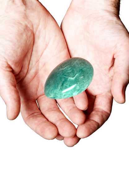 Amazonite palm stone