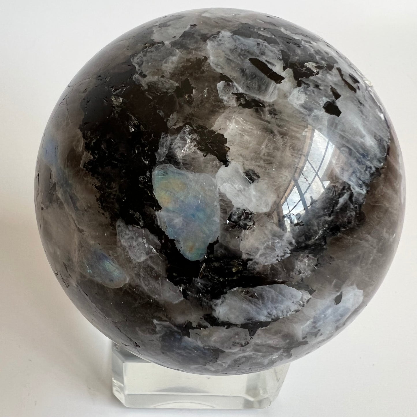 Rainbow Moonstone sphere