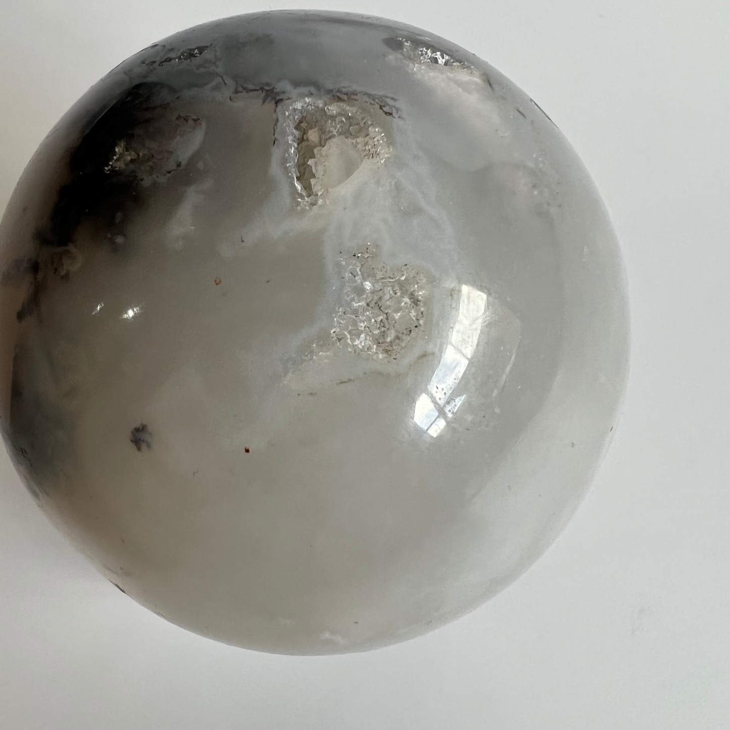 Dendritic agate sphere