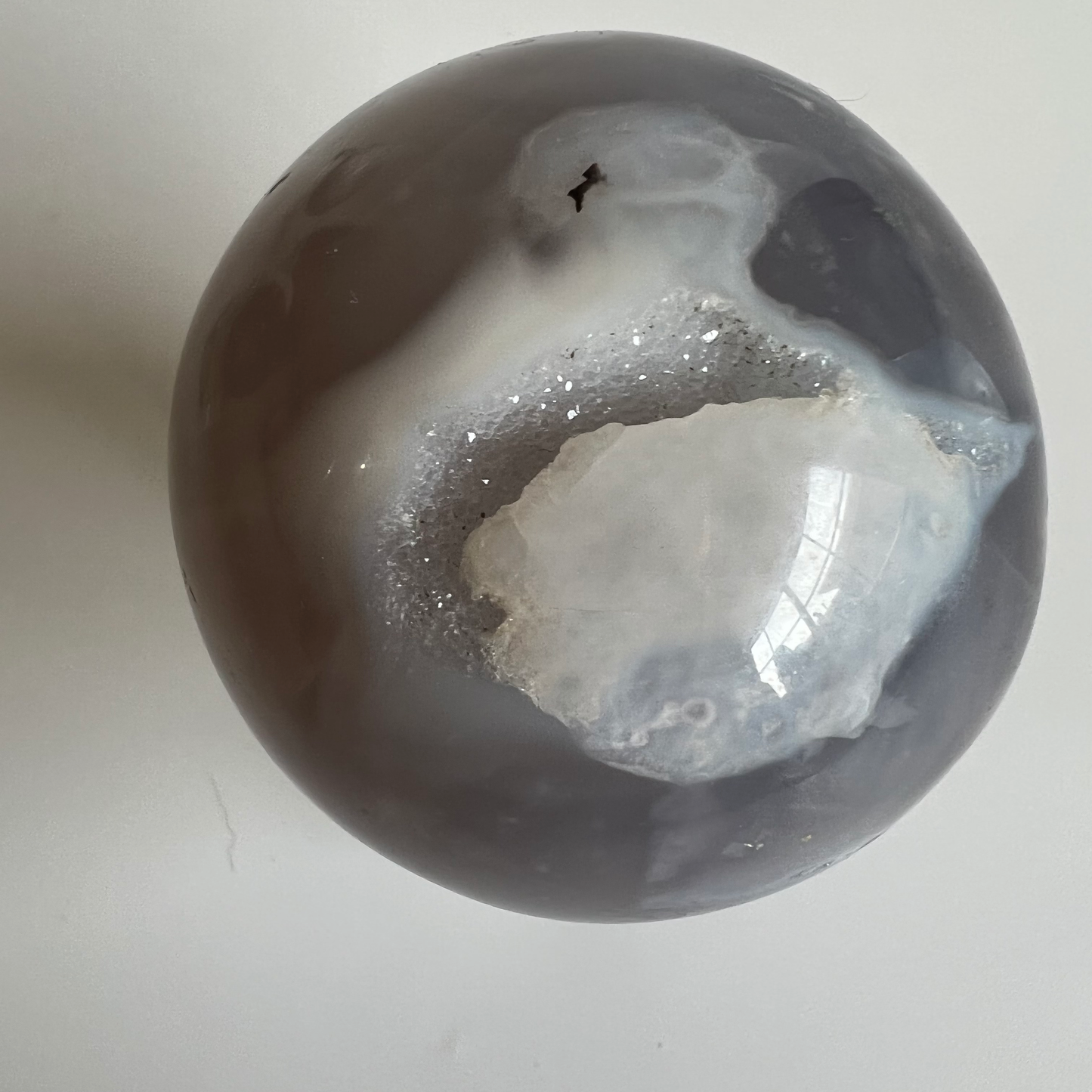 Dendritic agate sphere