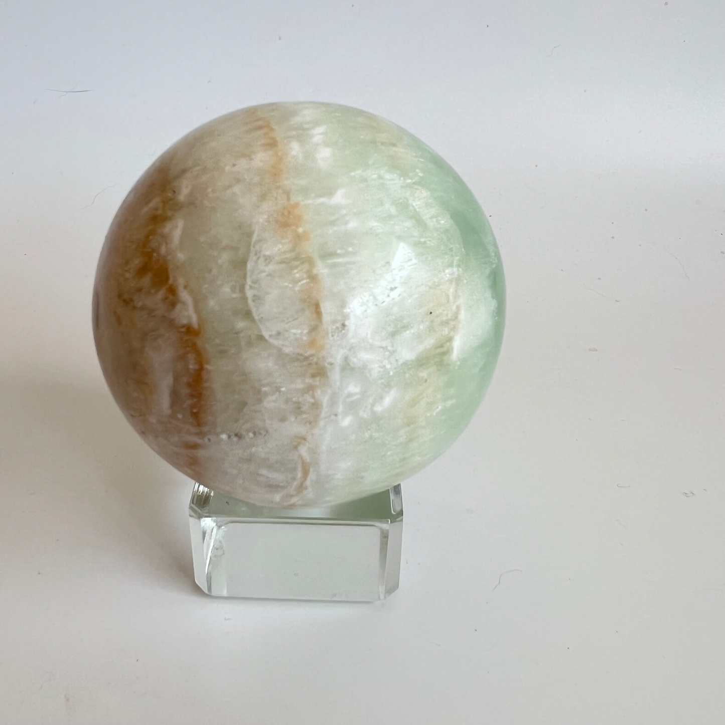 Pistachio Calcite sphere