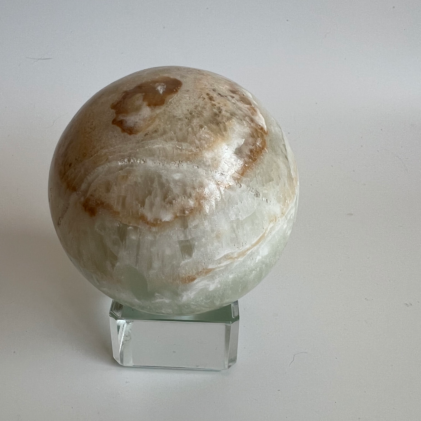 Pistachio Calcite sphere