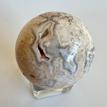 Crazy lace agate sphere