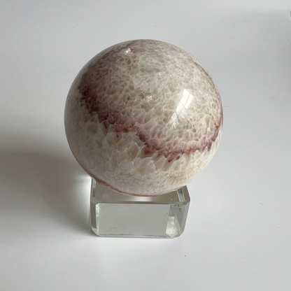 Orange banded calcite sphere