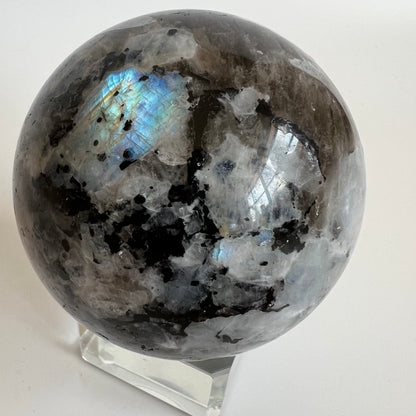 Rainbow Moonstone sphere